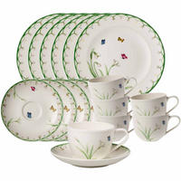 KAFFEESERVICE Colourful Spring bunt 18er Set - Multicolor, Keramik (1/1/1cm) - Villeroy & Boch