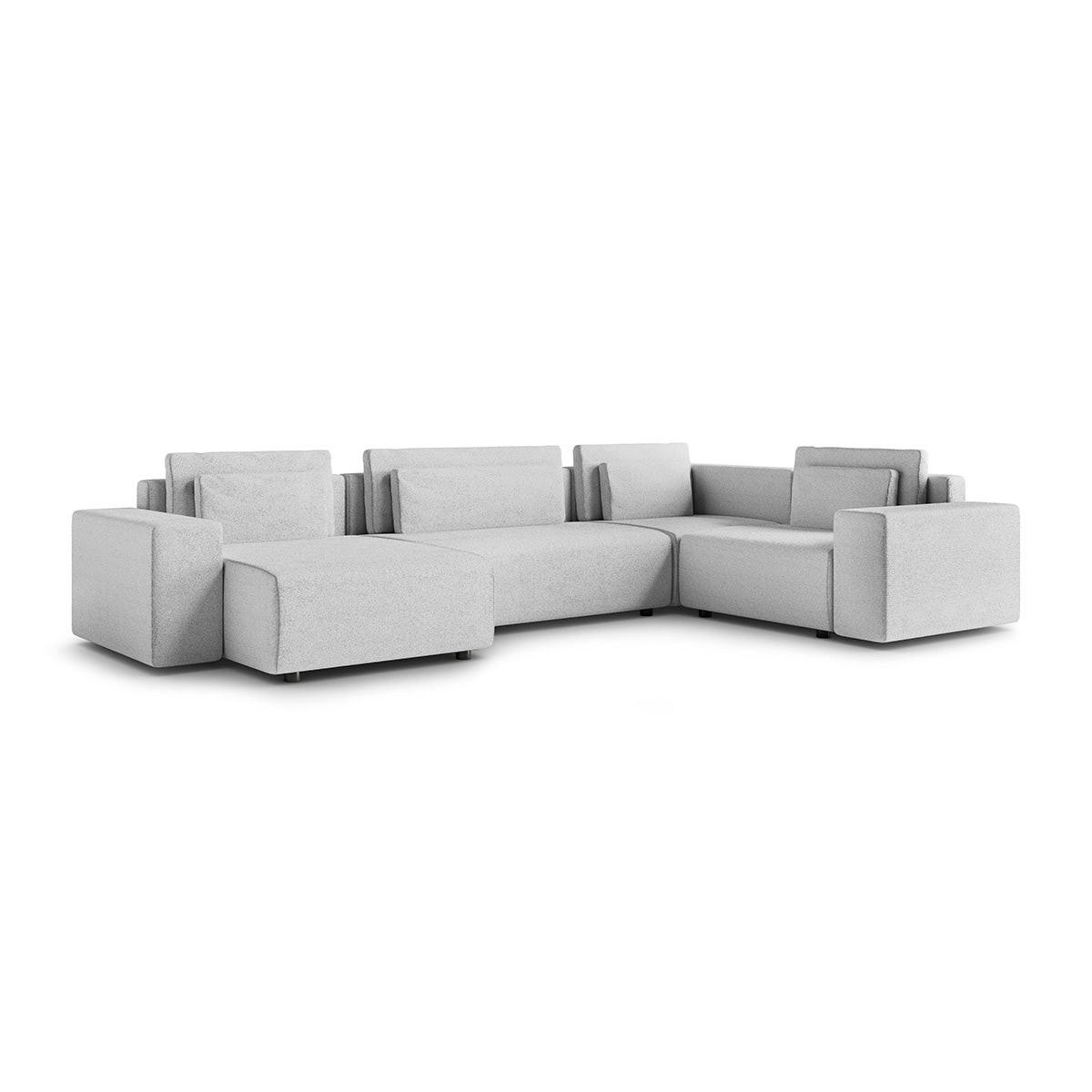 Petits-meubles Panoramasofa Grau 378x85x236 cm