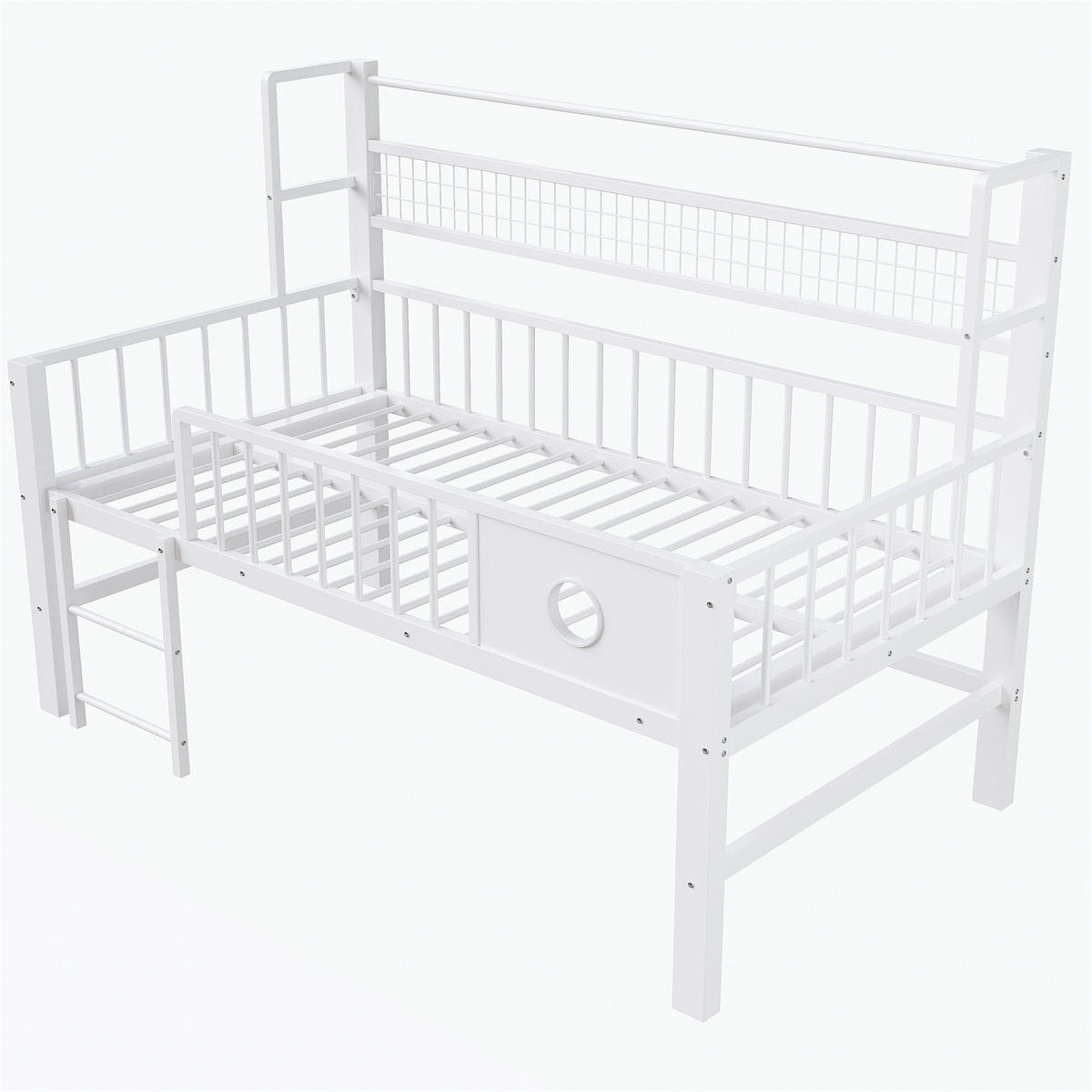 HOCHBETT Metall 90/200 cm Weiß - Weiß, Metall - Raumix