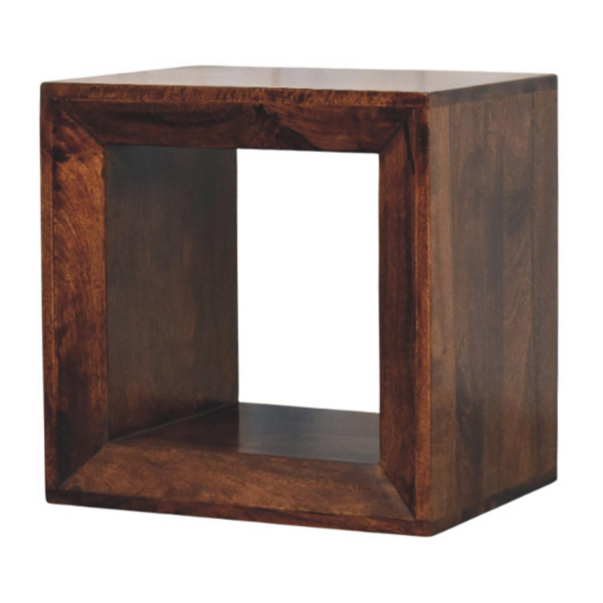 BEISTELLTISCH Solis Offen Kalifornisch Nussbaum, Offenes Regal, Dunkelbraun - Dunkelbraun, Holz (35/45/45cm) - Artisan Furniture