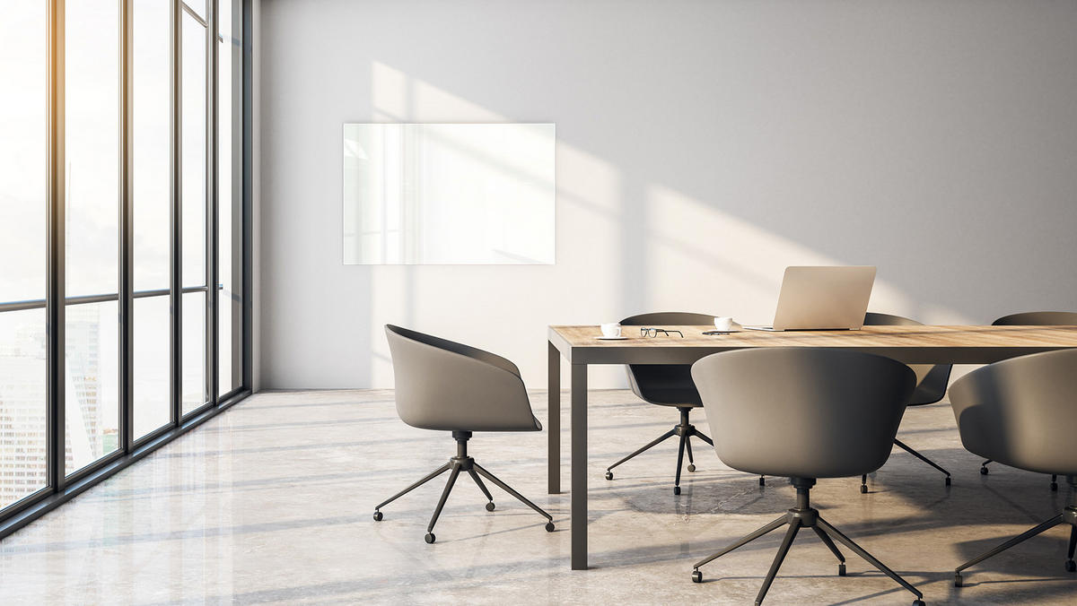 GLASBOARD - Weiß CLASSIC WHITE 90x60cm - Weiß, Glas (90/60/0.7cm) - ALLboards