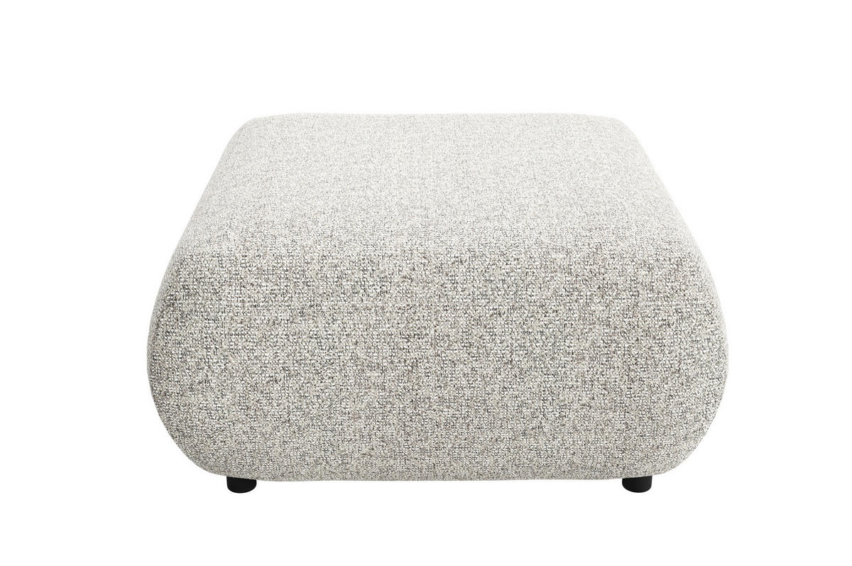 POLSTERHOCKER DELTA Modern Sitzhocker, Fußhocker Grau - Grau, Holzwerkstoff/Kunststoff (88/41/88cm) - MASSENO