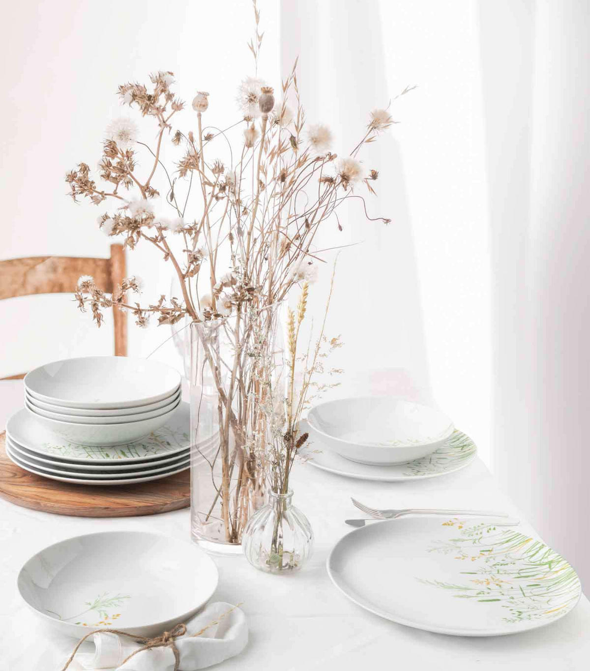 TEESERVICE Liberty Meadow Grasses grün 18er Set - Grün, Keramik (20.6/28.4/20.6cm) - Seltmann Weiden