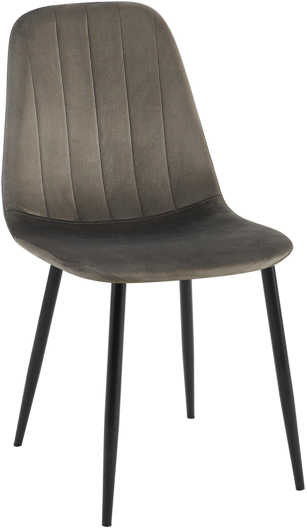 STUHL Metall anthrazit - Anthrazit/Schwarz, Textil/Metall (45/88/54cm) - CLP