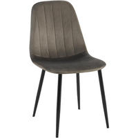 STUHL Metall anthrazit - Anthrazit/Schwarz, Textil/Metall (45/88/54cm) - CLP
