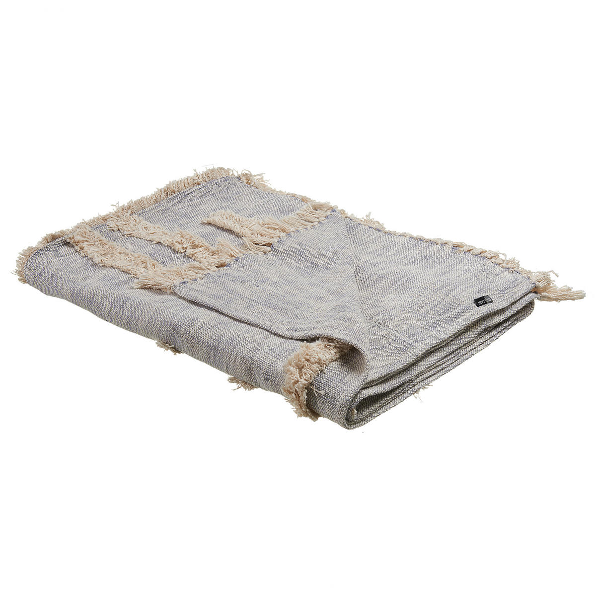 DECKE Beige Hospet 130/180 cm - Beige, Naturmaterialen/Textil (130/180cm) - Beliani