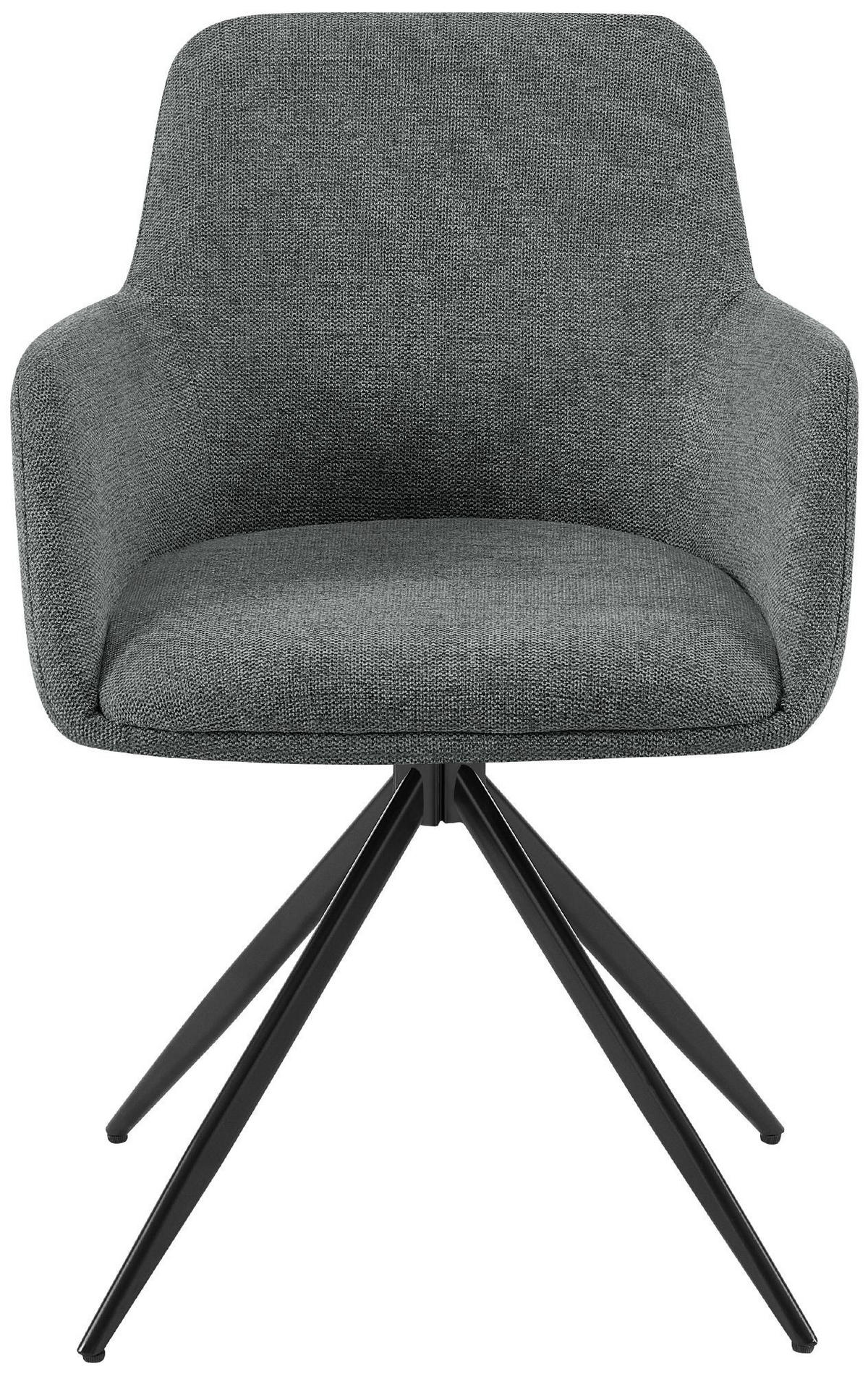 ESSZIMMERSTUHL Olema 81x56x62 cm grau - Grau, Textil (56/81/62cm) - furnicato