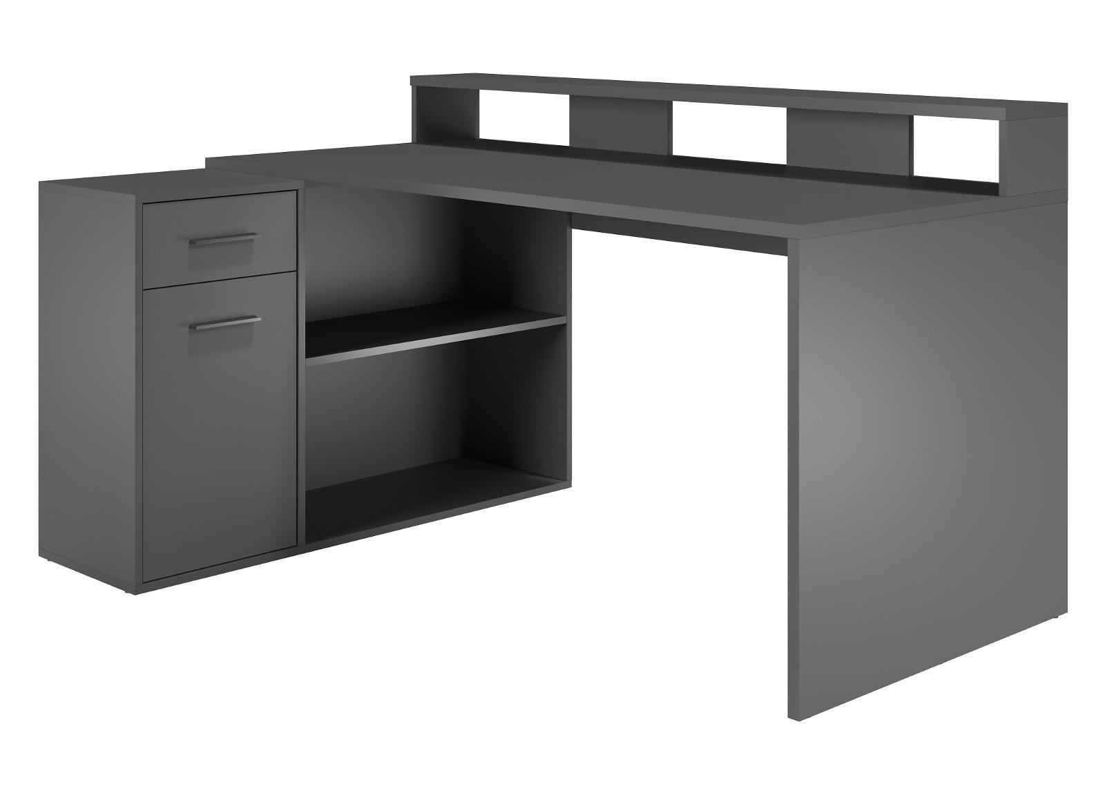 Top.Furn Schreibtisch Dunkelgrau 160x92x115 cm