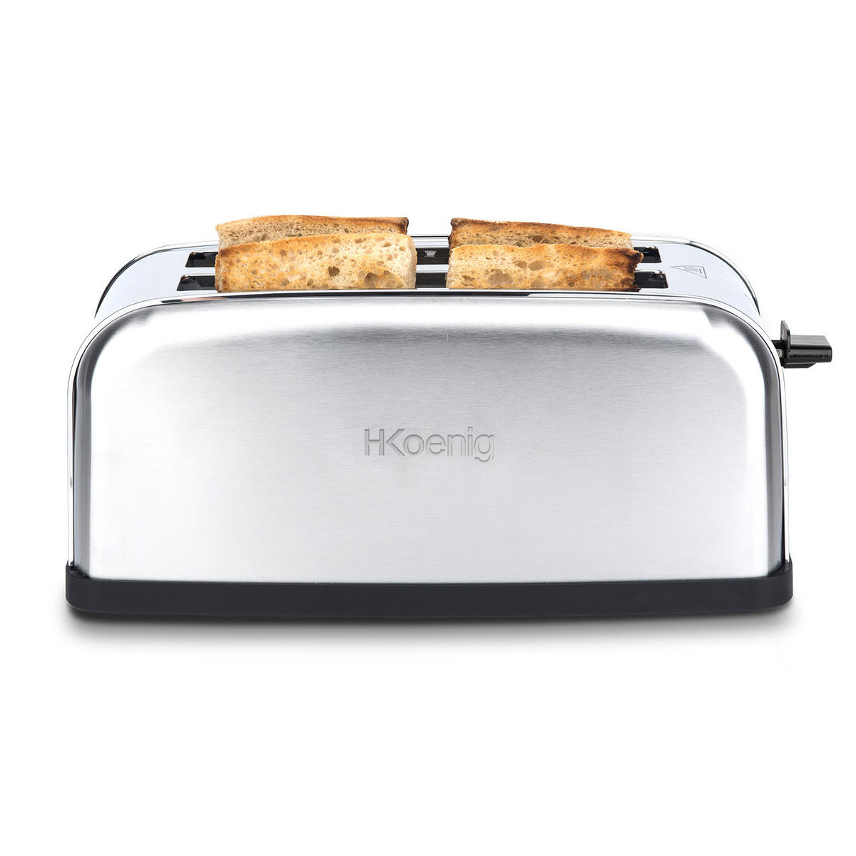 TOASTER TOAS28 Silber, Grill-Toaster, Spezial Baguettes - Grau, Metall (41.6/18.5/17.4cm) - HKoenig