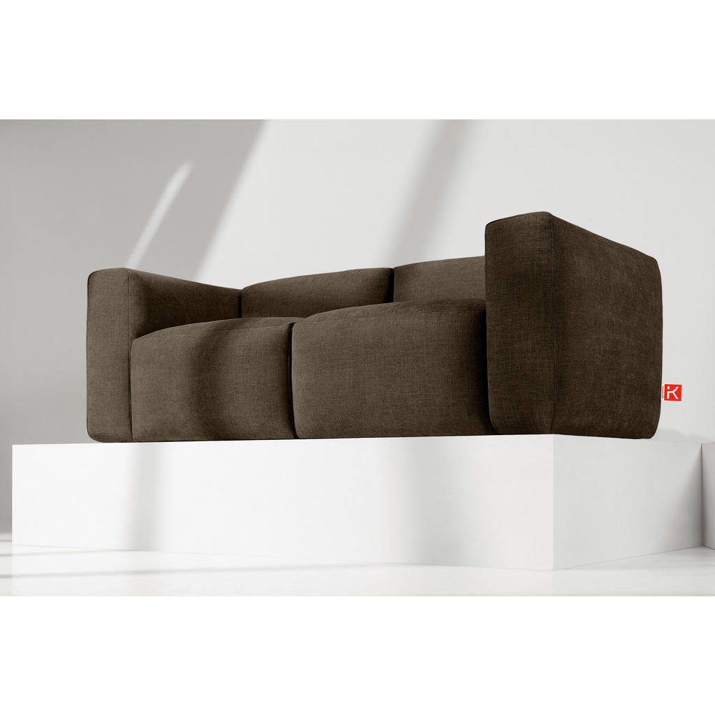Thumbnail - Konsimo® 2-Sitzer-Modulsofa, Braun, Textil, einzeln stellbar,Freiform, 210x73x96 cm, Wohnzimmer, Sofas & Couches, Sofas,...