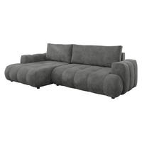 ECKSOFA Haiti, Seite: Links LC+2R - Schwarz/Grau, Holz/Textil (276/156cm) - MIRJAN24
