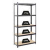 SCHWERLASTREGAL Ragnar 180x90x40 cm Fachlast 175 kg Schwarz - Schwarz, Metall (90/180/40cm) - PROREGAL