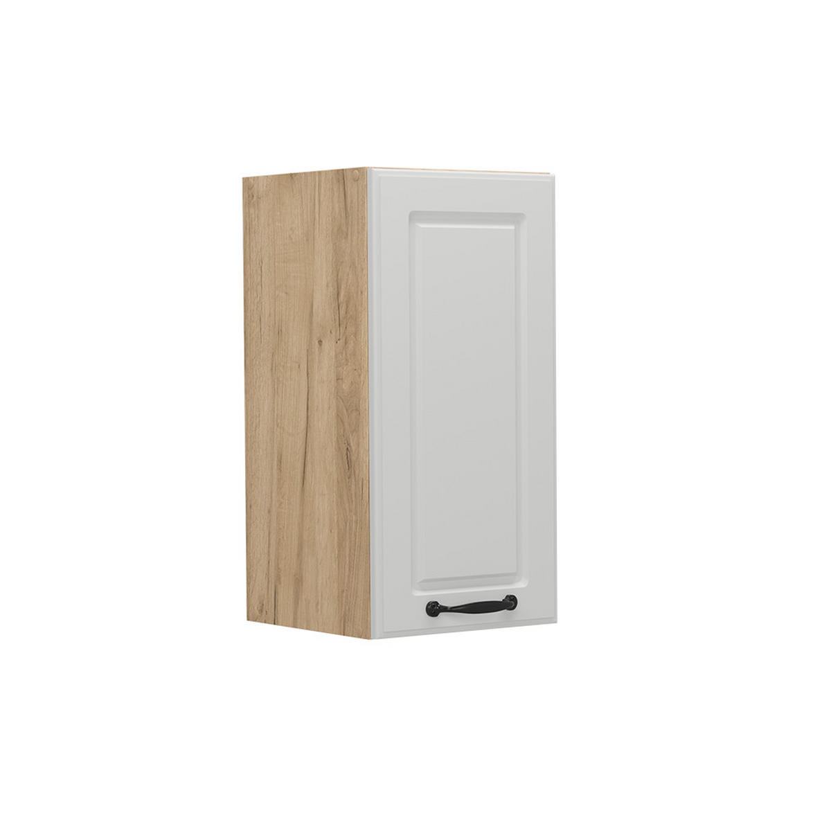 HÄNGESCHRANK R-Line Weiß Landhaus 30 cm - Honigeiche/Eiche Wotan, Holzwerkstoff (30/60/31cm) - Vicco