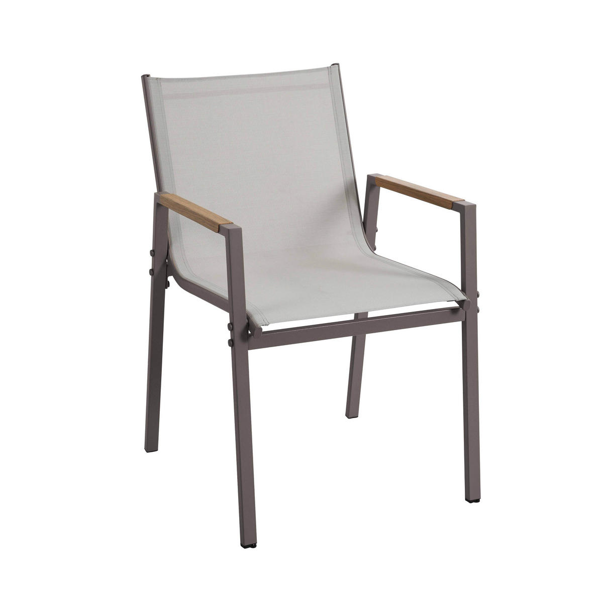 GARTENSET 7-tlg., Taupe - Taupe, Metall - Oviala