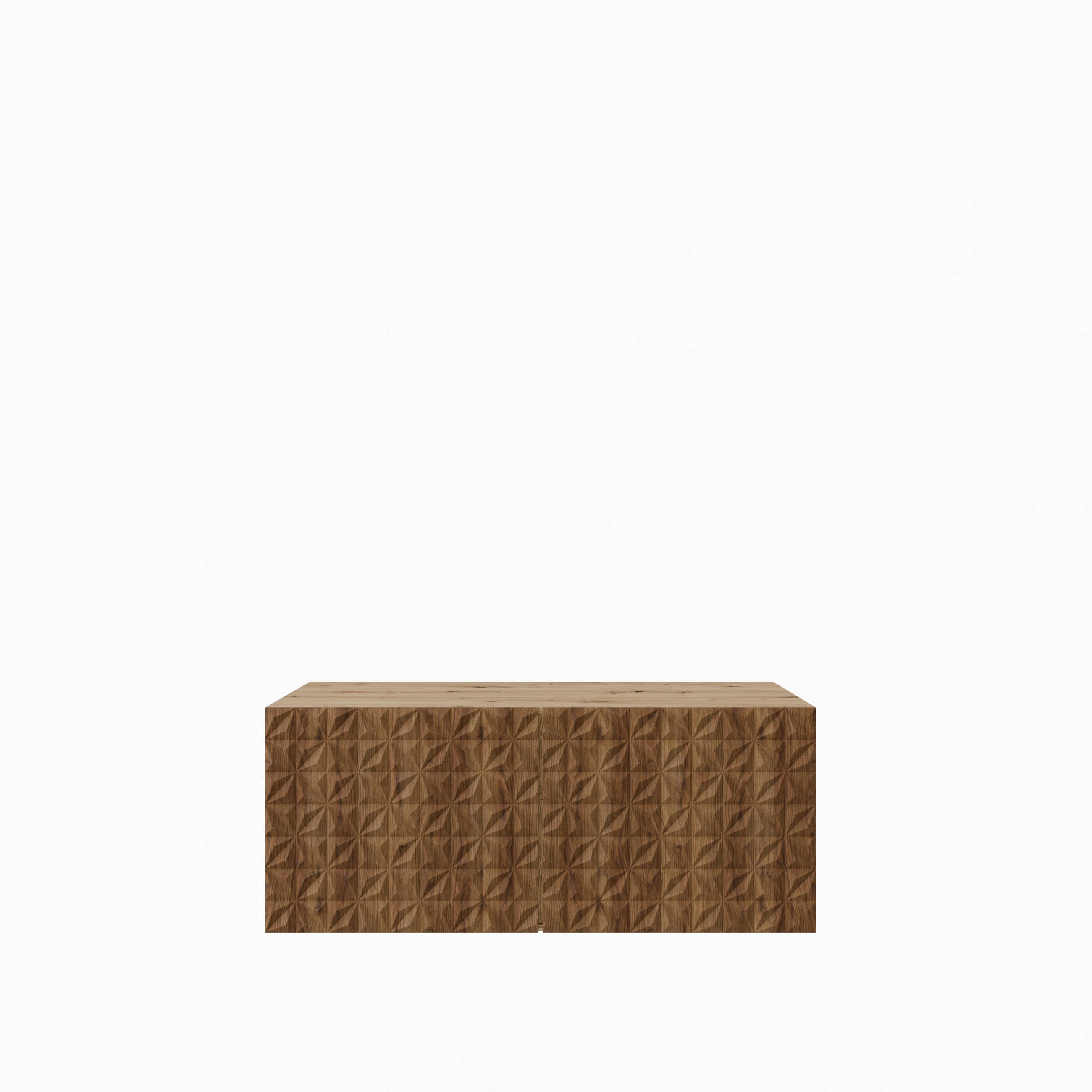 LOWBOARD ROVA 100/41/40 cm, Hängender TV-Schrank Eiche Artisan / Eichefarben - Eichefarben/Braun, Holzwerkstoff (100/41/40cm) - MASSENO