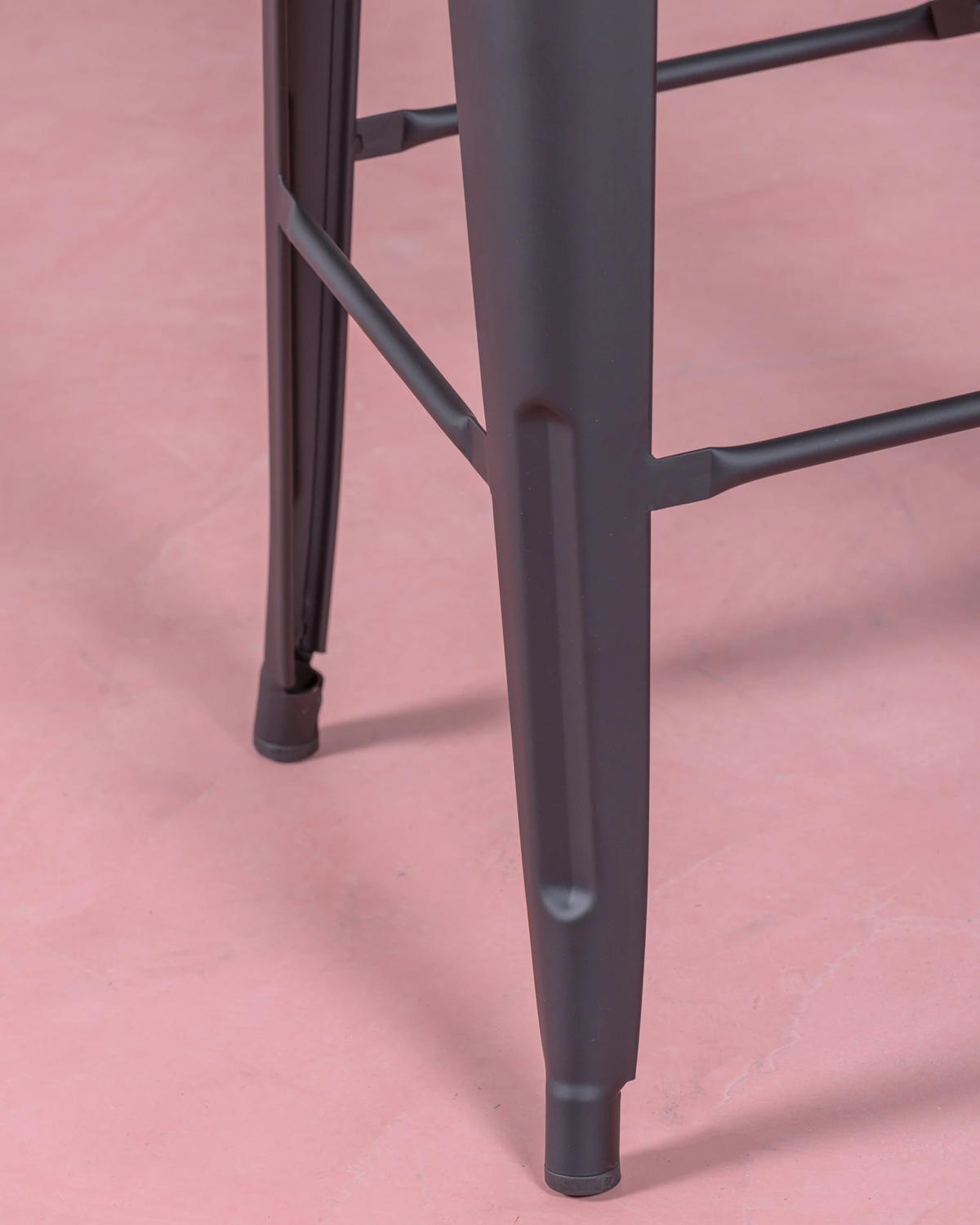 HOCKER Metall Schwarz - Schwarz, Metall (43/78/43cm) - Nest Dream
