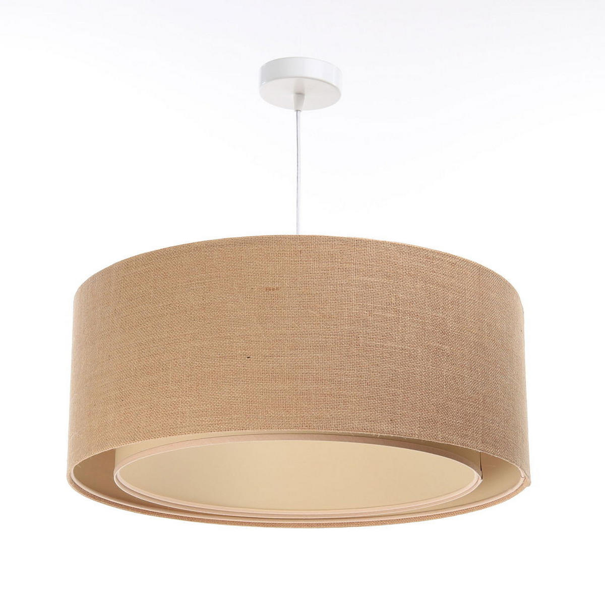 HÄNGELEUCHTE Beige 50/20 cm - Beige, Kunststoff (50/1/20cm) - ONZENO