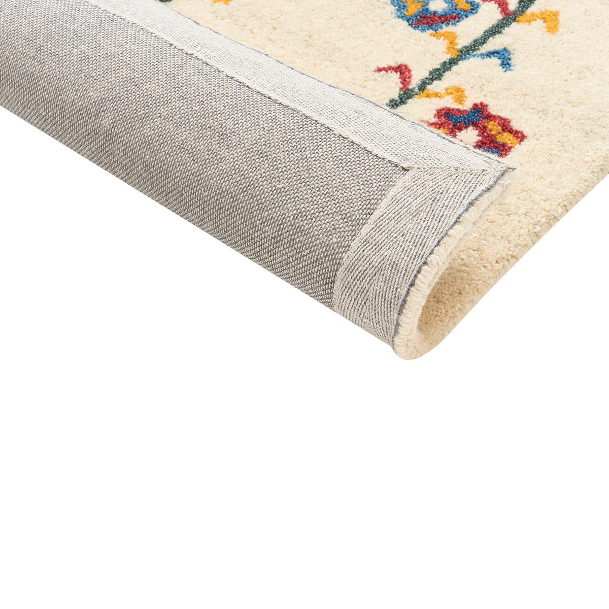 TEPPICH geflochten Husunlu 200/140 cm - Beige, Textil (140/200cm) - Beliani