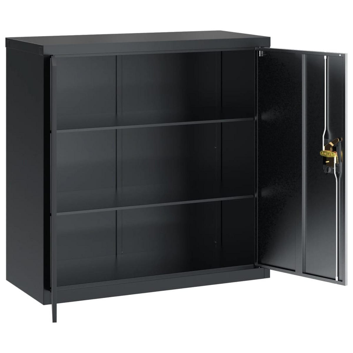 AKTENSCHRANK Anthrazit 90/40/90 Cm Stahl - Anthrazit, Metall (40/90/90cm) - vidaXL