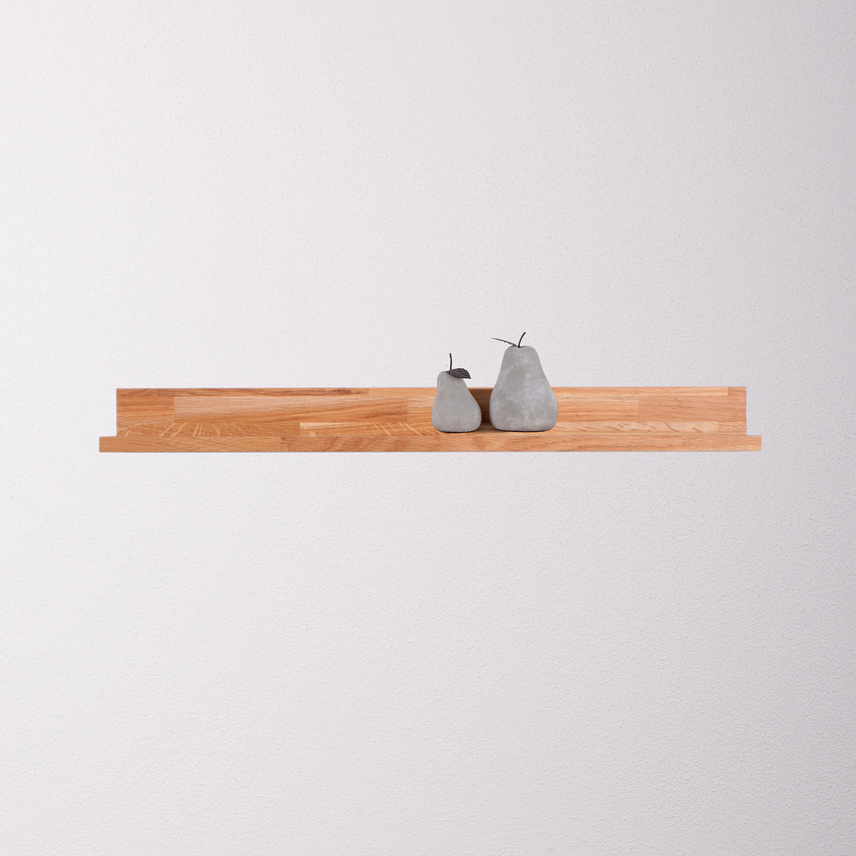 WANDBOARD Heidi geölt Eiche Eichenbraun 8x80x20cm - Eichefarben, Holz (80/8/20cm) - DELUKE