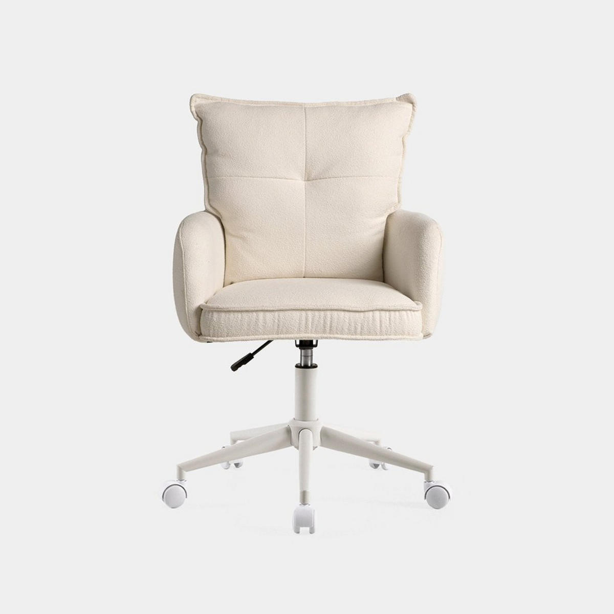 SCHREIBTISCHSTUHL Koen Beige 59 cm x 89-97 cm - Beige, Metall (59/89/63cm) - Klast Home