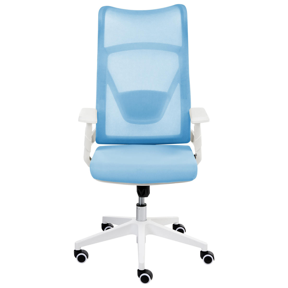 BÜROSTUHL Hellblau Bard - Hellblau, Textil (50/113/66cm) - Beliani