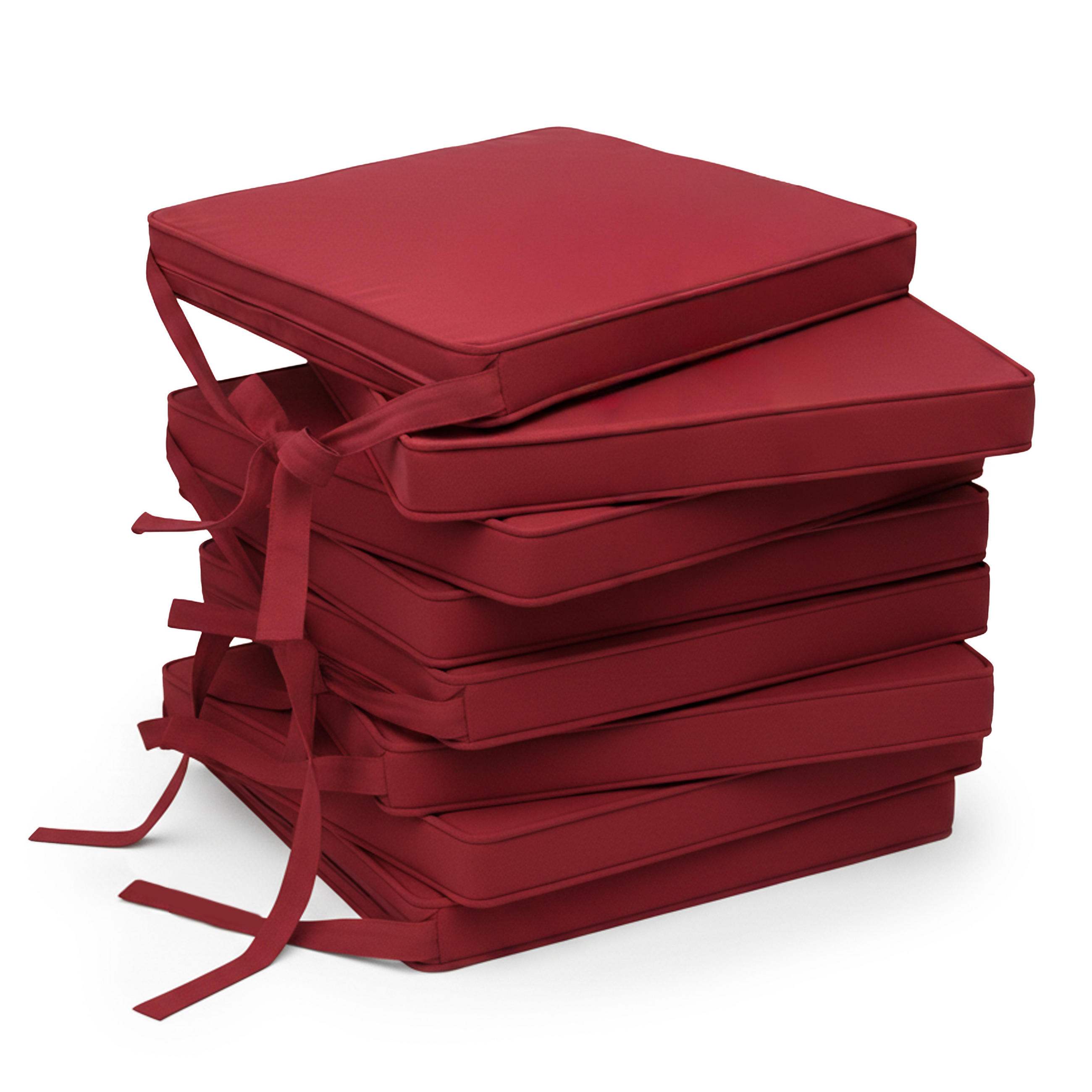 Beautissu Stuhlkissen Rot 40x40x45 cm