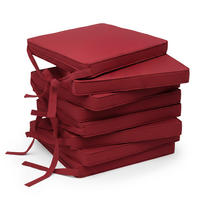 STUHLKISSEN Loft SK 45x40x5cm Rot (8tlg) - Rot, Textil (45/40/40cm) - Beautissu 