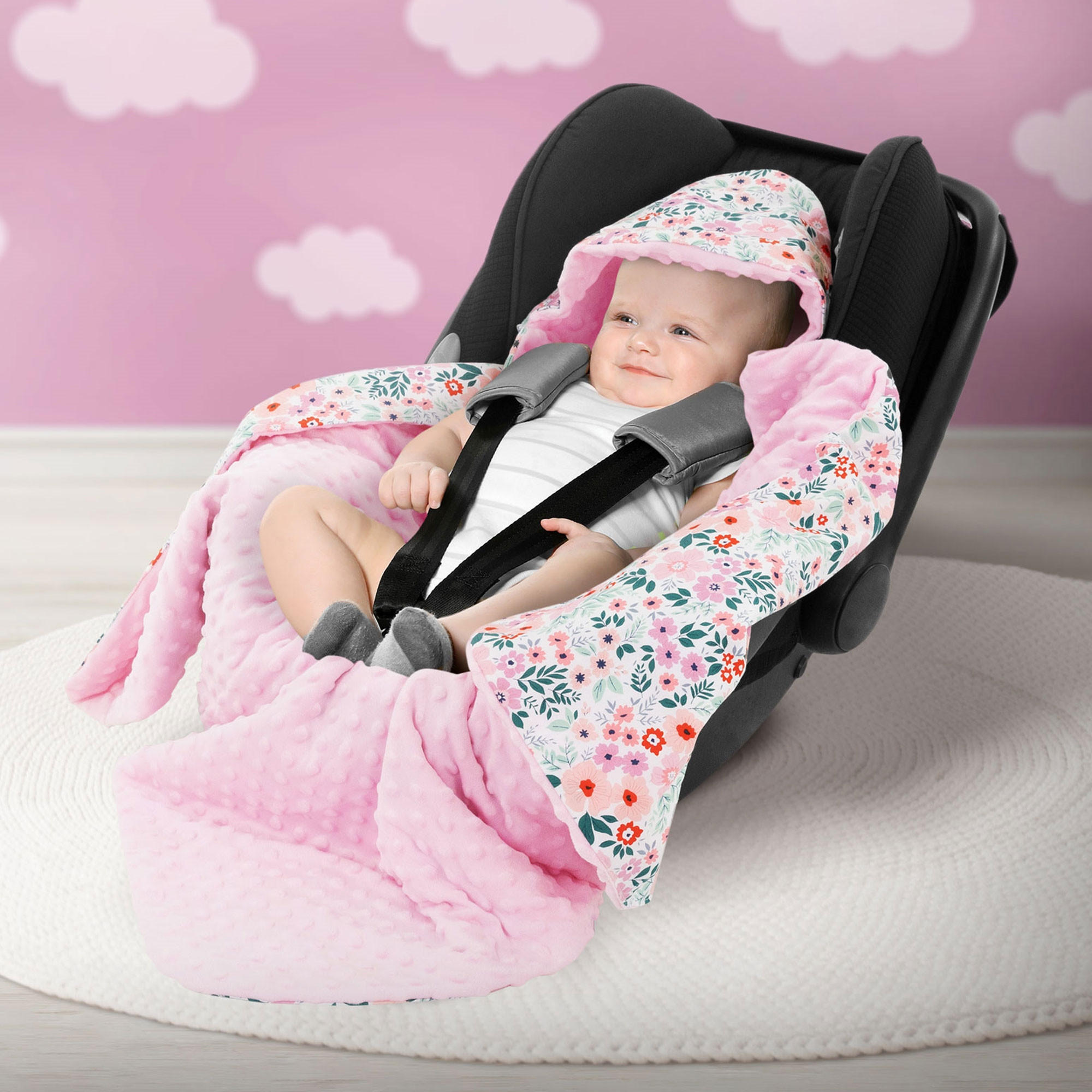 EINSCHLAGDECKE - Pink, Textil (84/84cm) - Joyz