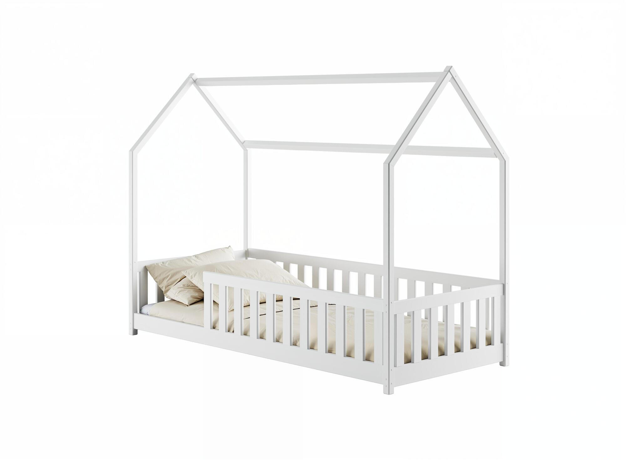HAUSBETT NOAH Weiß 96x208x157 cm - Weiß, Holz - FURNLUX