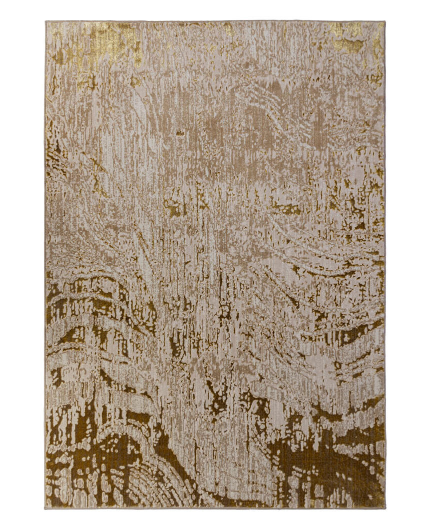 TEPPICH metallisch-Effekt modern OUSE ESME, Gold 120x170 cm - Goldfarben, Textil (120/170cm) - KADIMA DESIGN