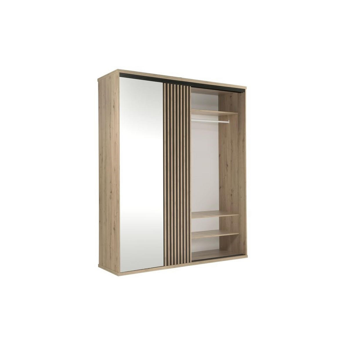 SCHWEBETÜRENSCHRANK Cali C-14 179 x 217 x 60,2 cm Eiche Artisan - Eiche Artisan, Holzwerkstoff (179/217/60.2cm)