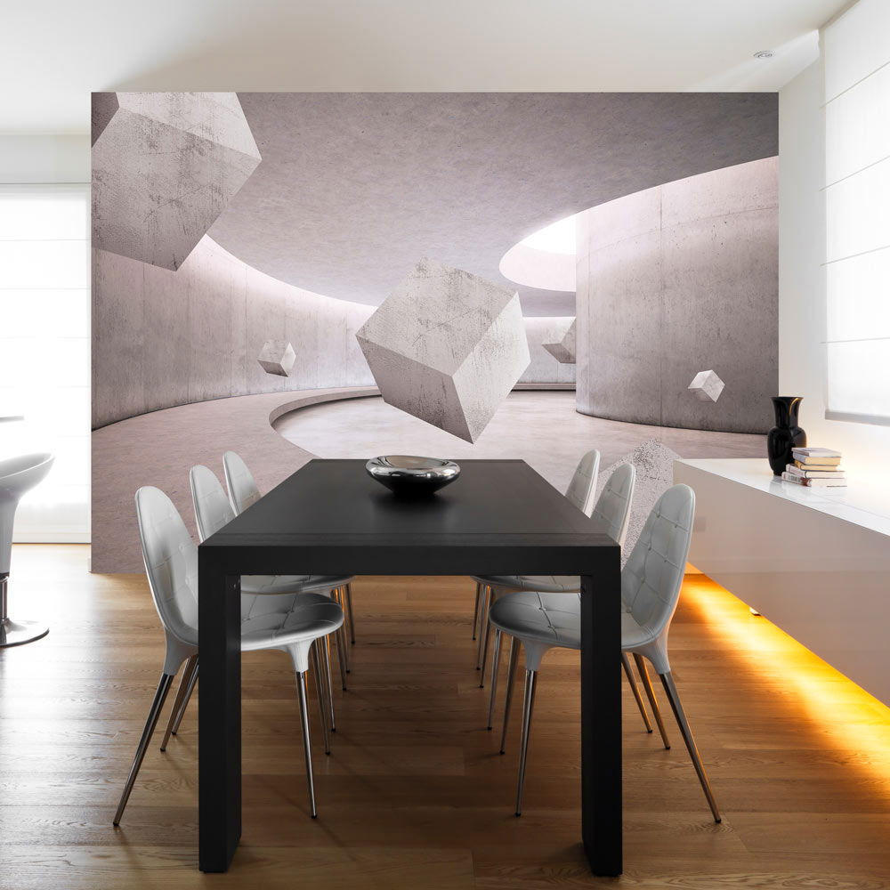 VLIESTAPETE Rosa 400/280 cm - Pink/Grau, Textil (400/1cm) - KUNSTLOFT