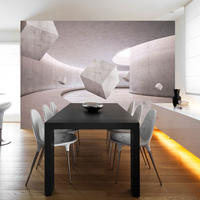 VLIESTAPETE Rosa 400/280 cm - Pink/Grau, Textil (400/1cm) - KUNSTLOFT