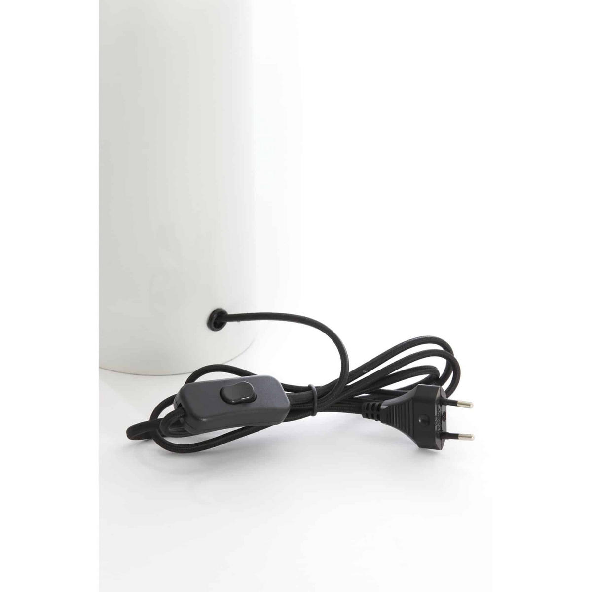 LAMPENFUSS Petch Weiß 22/22/40 cm - Weiß, Metall (22/22/40cm) - Light & Living