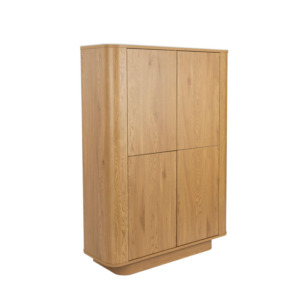 AUFBEWAHRUNGSSCHRANK Almira Marmoroptik Natural - Naturfarben, Holzwerkstoff (100/140/40cm) - Housecraft Living