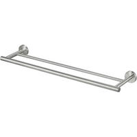 HANDTUCHHALTER Doppel 60 cm Gebürstet Edelstahl - Silberfarben, Metall (14.5/5.1/59.9cm)