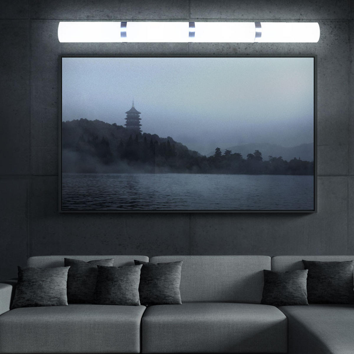 LED WANDLEUCHTE TRIBUTE Metall Weiß - Weiß, Glas (9/11/85cm) - Globo Lighting