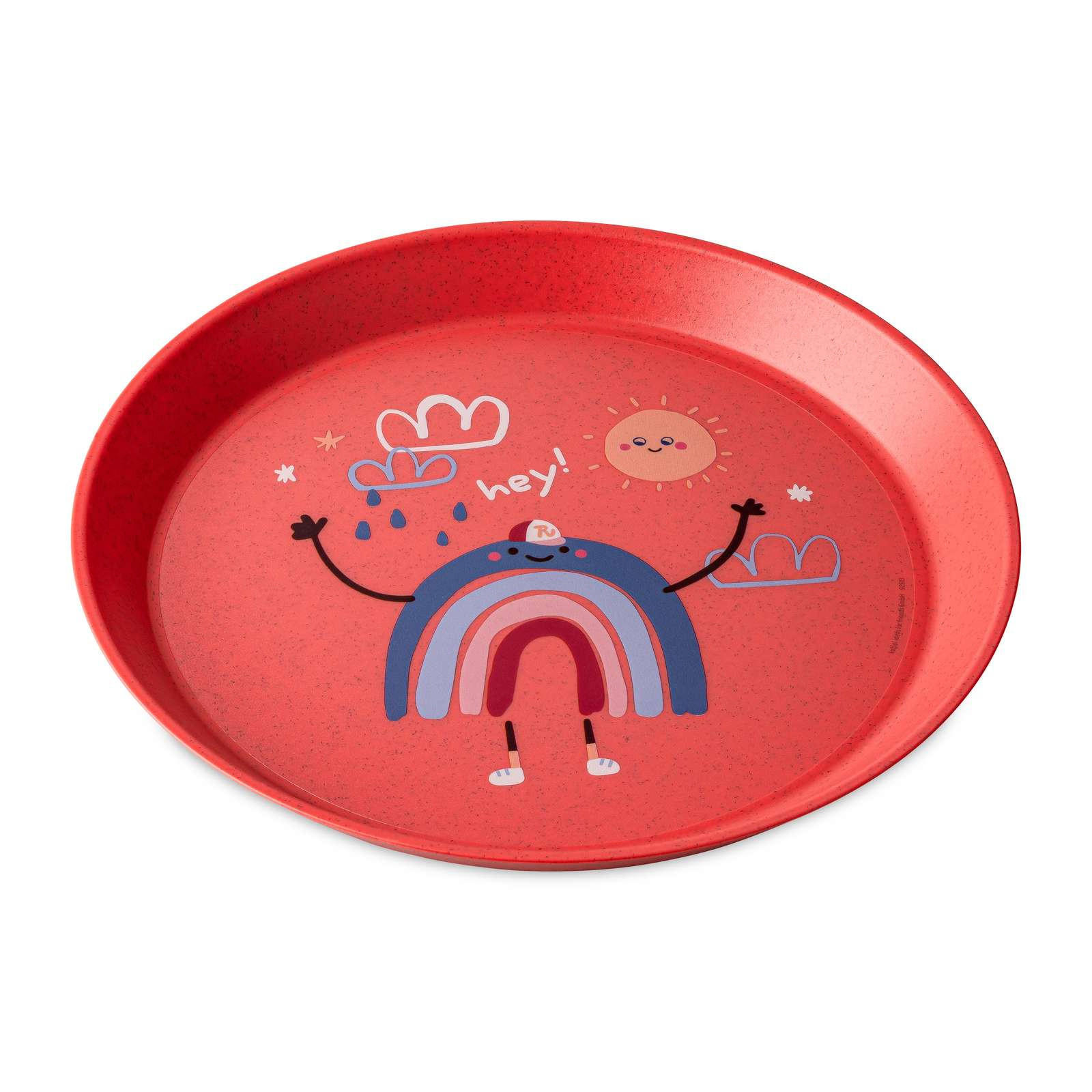 KINDERTELLER Dreams Organic red 20,5/20,5/2 cm - Rot, Kunststoff (20.5/2/20.5cm) - KOZIOL