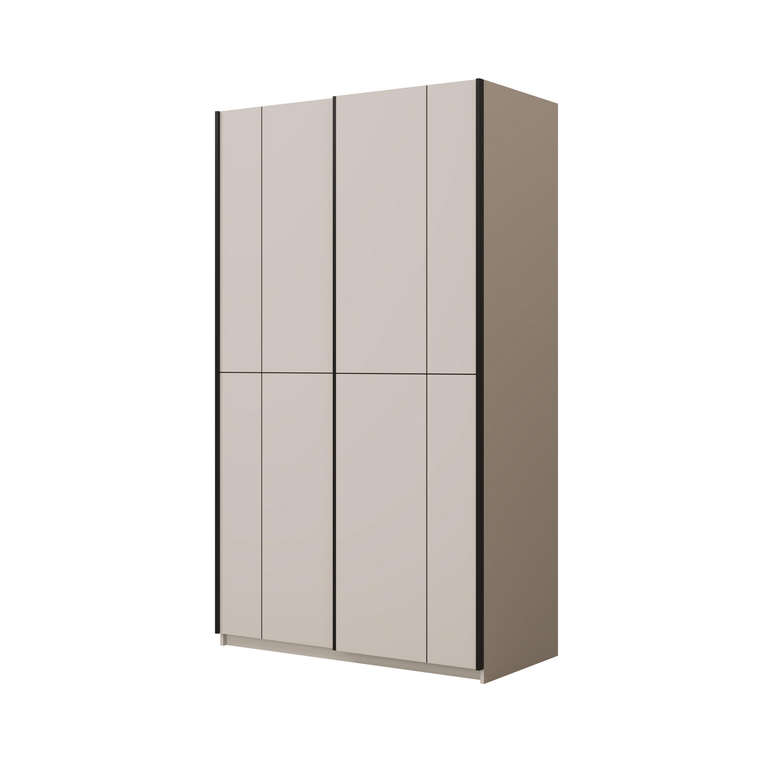 Masseno Schwebetürenschrank Kaschmir 120x210x60 cm