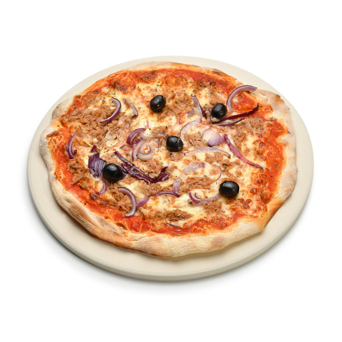 PIZZASTEIN rund - Naturfarben, Stein (30/1/30cm) - TAINO