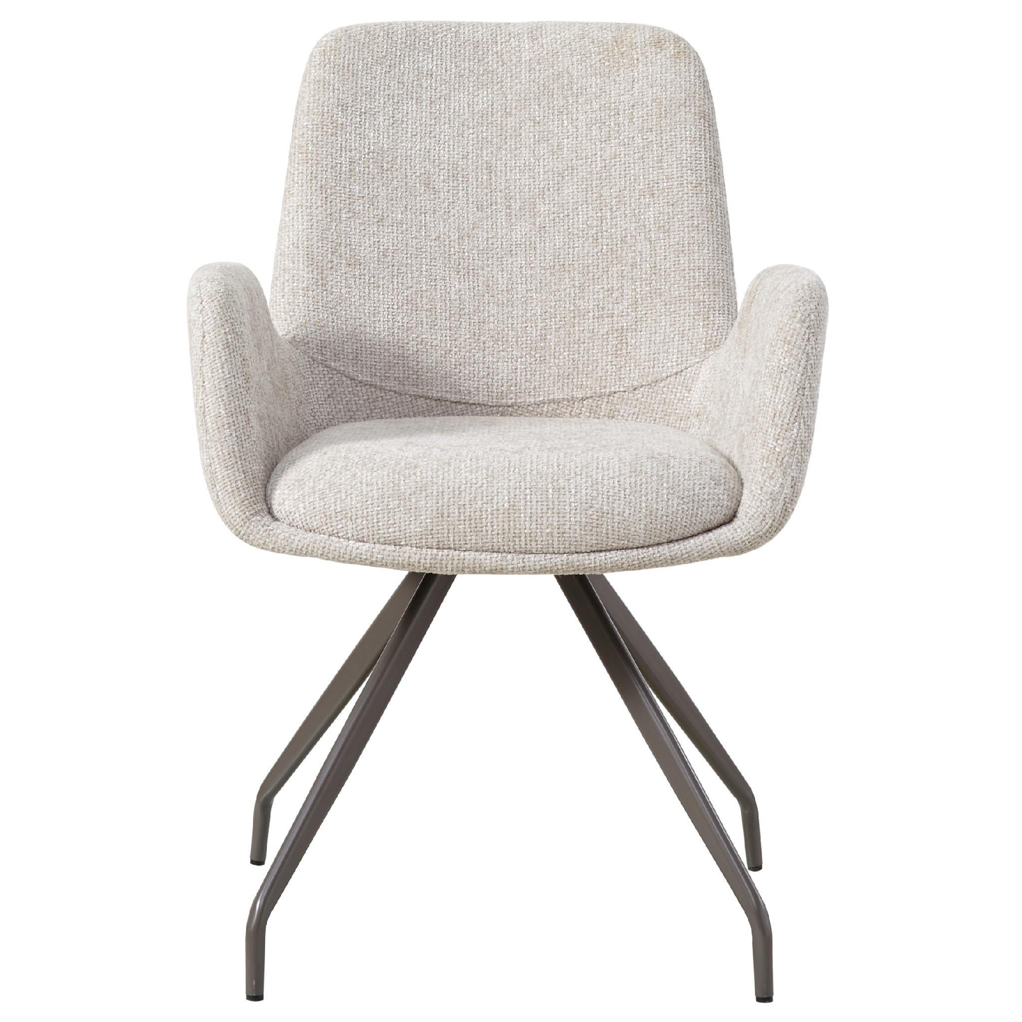 ESSZIMMERSTUHL Athena Beige 63/60/86.5cm - Beige, Textil (60/86.5/63cm) - PTMD Collection