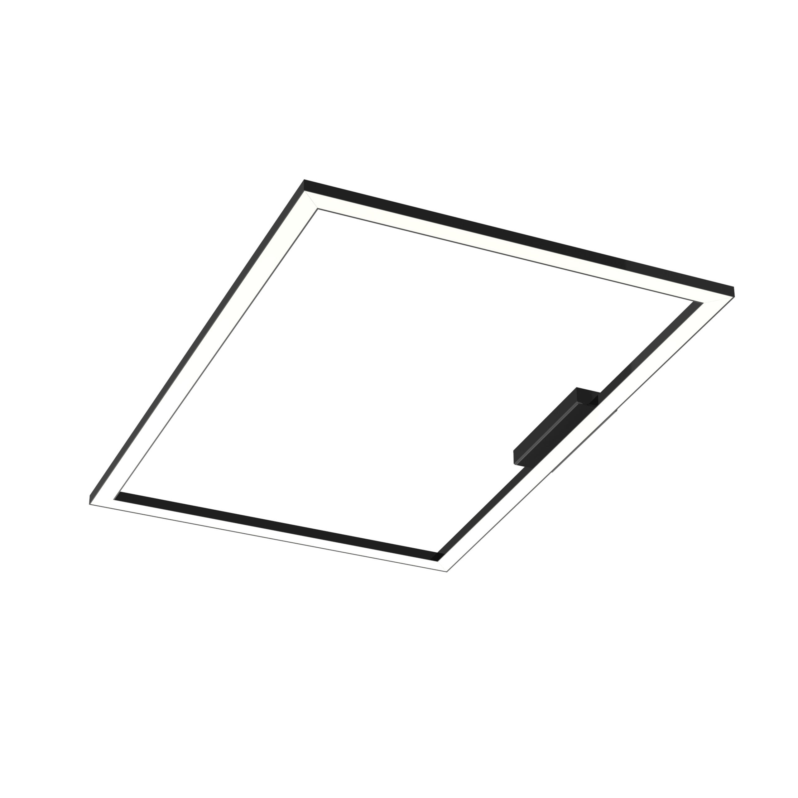 Lumicom Led-Deckenleuchte Schwarz Hochglanz 90x100x60 cm