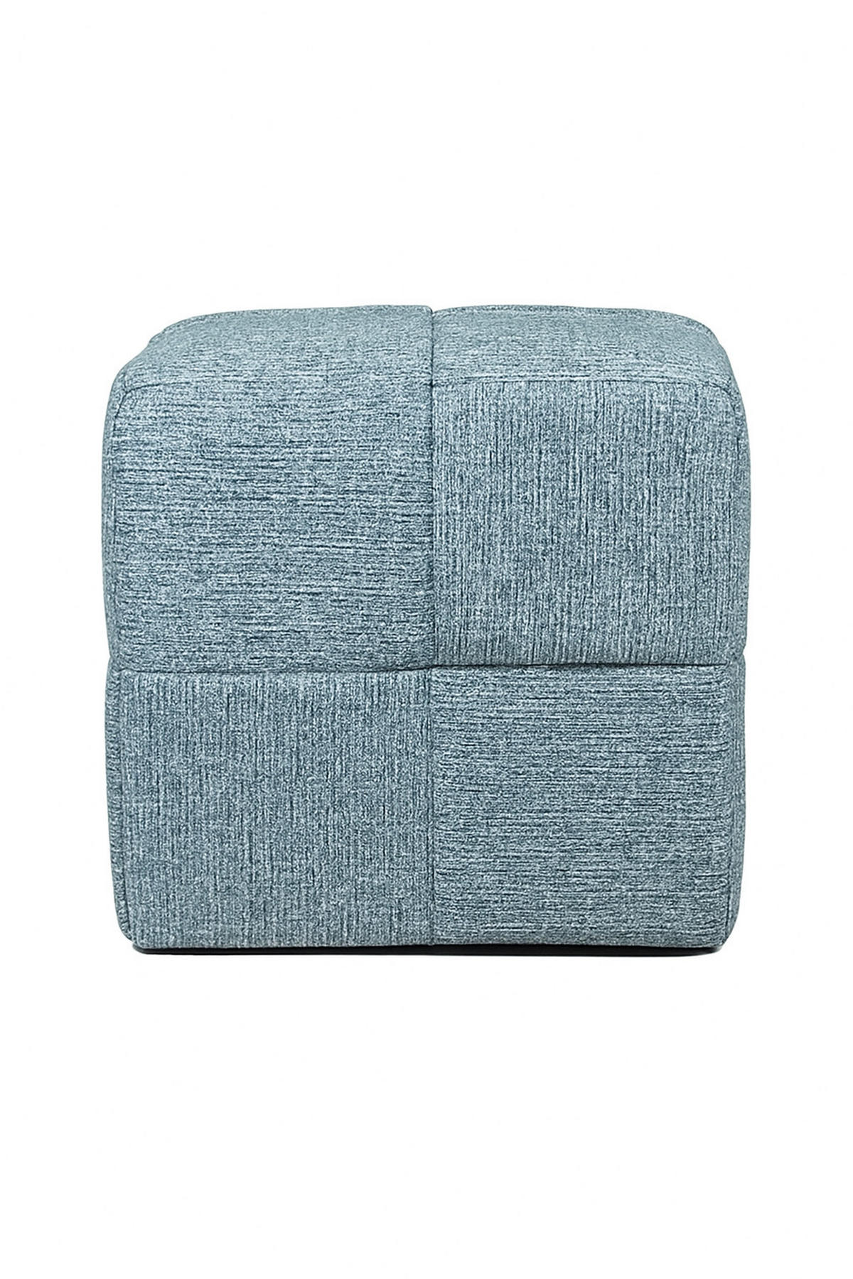 POUF Wiki grau 43/43/43 cm Textil - Grau, Textil (43/43/43cm) - Mondex