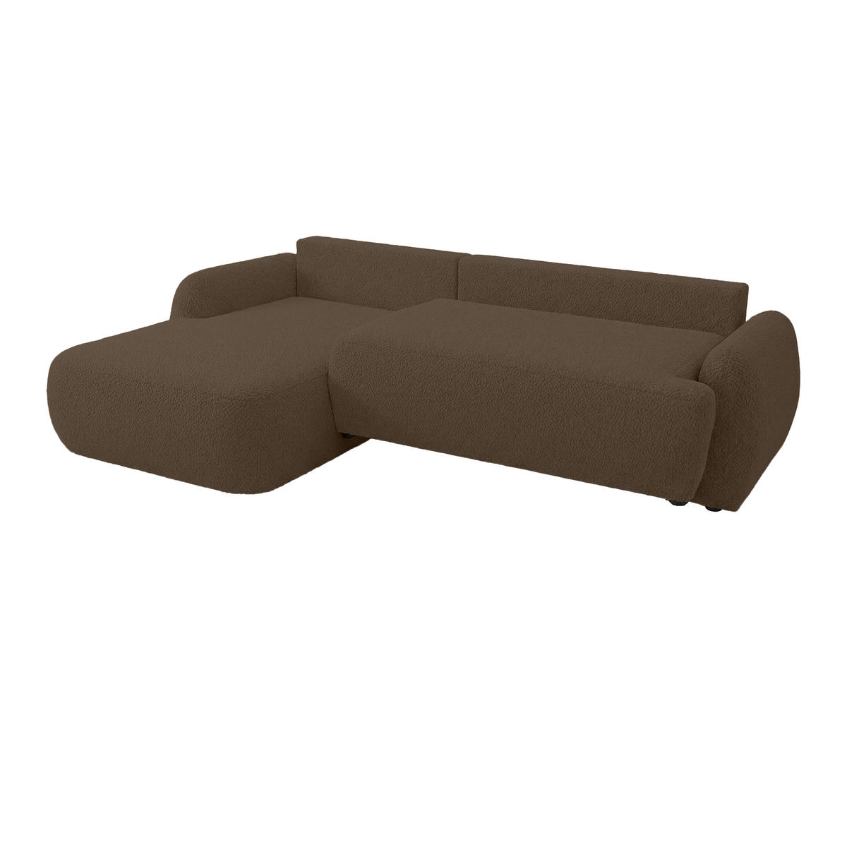 ECKSOFA MUNDUK II mit Schlaffunktion, Braun - Braun, Textil (260/184cm) - Fedve