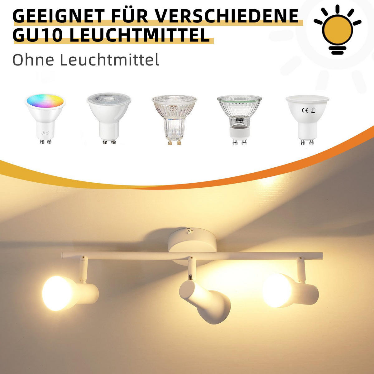 DECKENLEUCHTE Hitzeperl 42.5/8/15.5cm - Weiß, Metall (42.5/8/15.5cm) - Nettlife