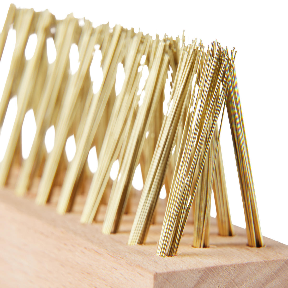 2XFUGENBÜRSTE - Multicolor, Holz/Metall (10/7.5/3.5cm) - Relaxdays