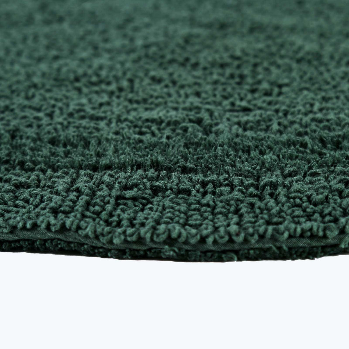 BADEMATTE 40/100 cm, 100% Baumwolle, wendbar - Dunkelgrün, Textil (40/100cm) - Homescapes