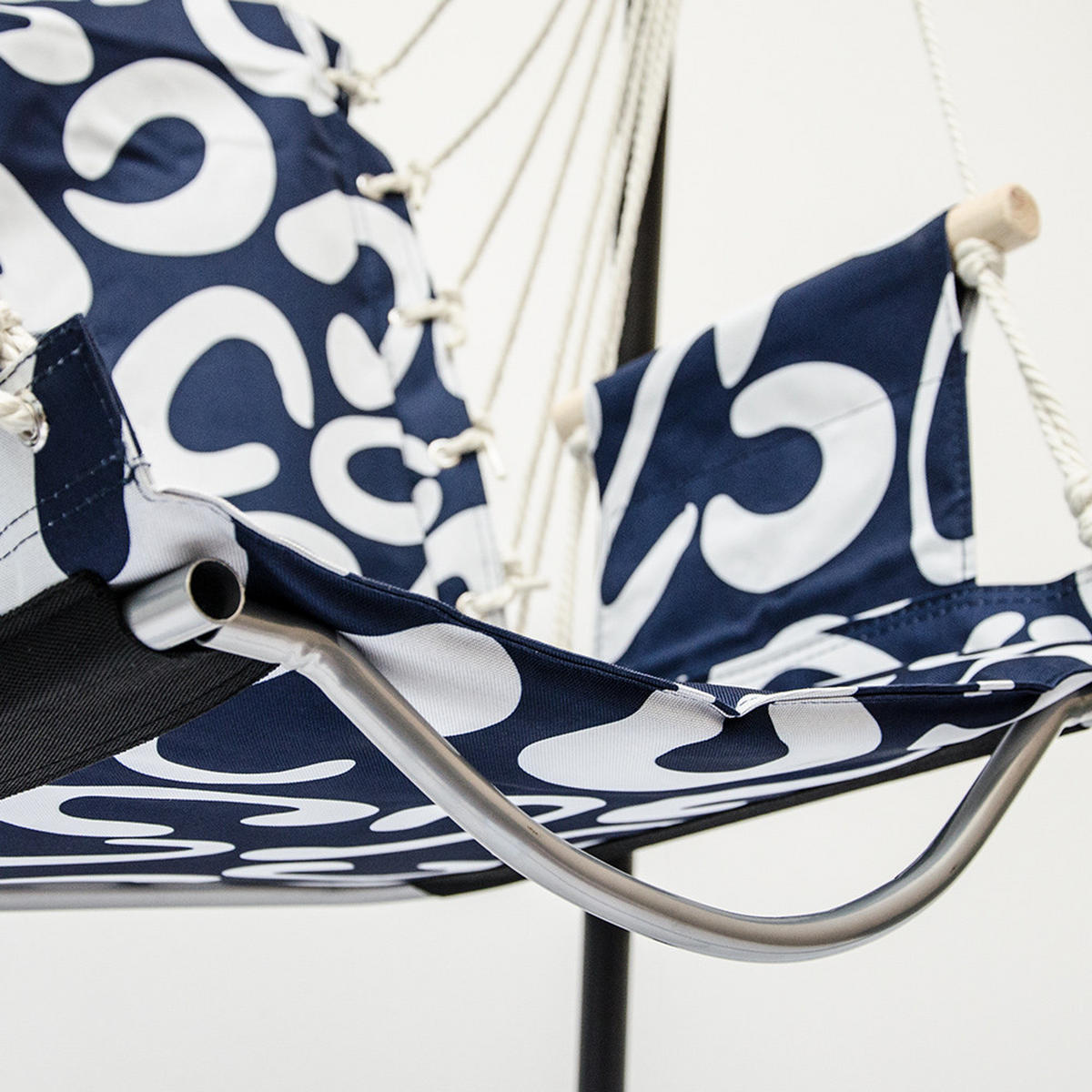 HÄNGESESSEL inkl. Gestell, bis 100kg, Blau - Blau, Textil (85/85/160cm) - Amanka