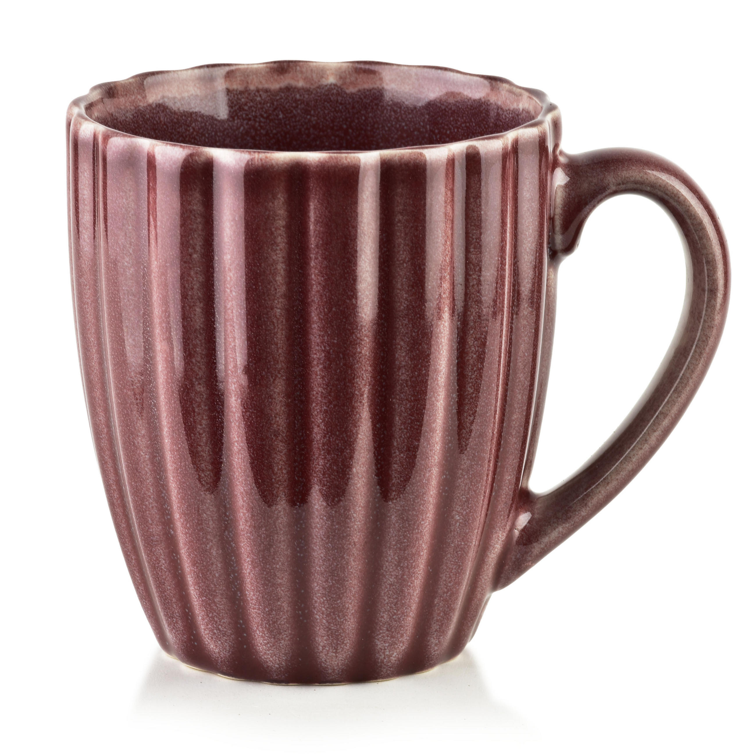 BECHER Evie Dunkelrot 8.7/11.5/10 cm Porzellan - Dunkelrot, Keramik (0.36L) - Mondex